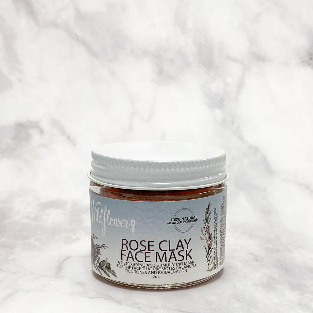 Rose Clay Revitalizing Face Mask with Rose & Chamomile